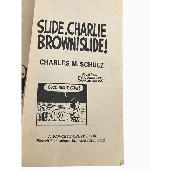 Slide Charlie Brown! Slide! By Charles M. Schulz Vintage Paperback Vol. II - Picture 7 of 16